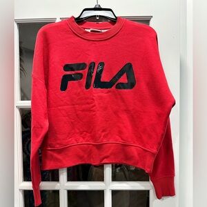 Fila Women's Red Sweatshirt Size Large